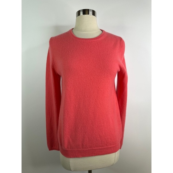 J Crew Cashmere Ribbed Crew Neck Sweatshirt - Picture 1 of 10